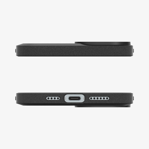 ACS06441 - iPhone 15 Pro Max Case Core Armor in matte black showing the back